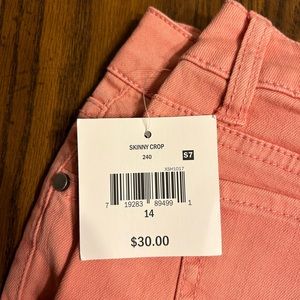 Falls creek salmon colored skinny jeans. Size 14